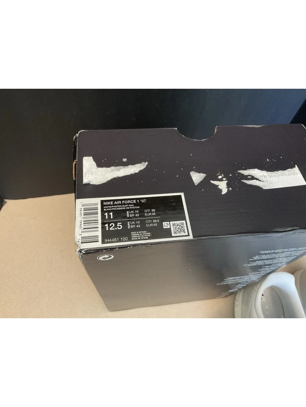 New! Mens Nike Air Force 1 Low '07 White Photon Dust Sail Athletic Shoes. SZ 11.